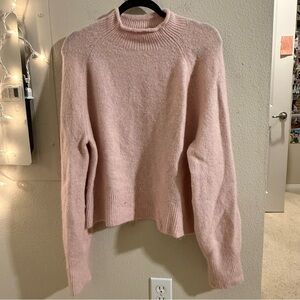 J. Crew Soft Pink Turtleneck Sweater